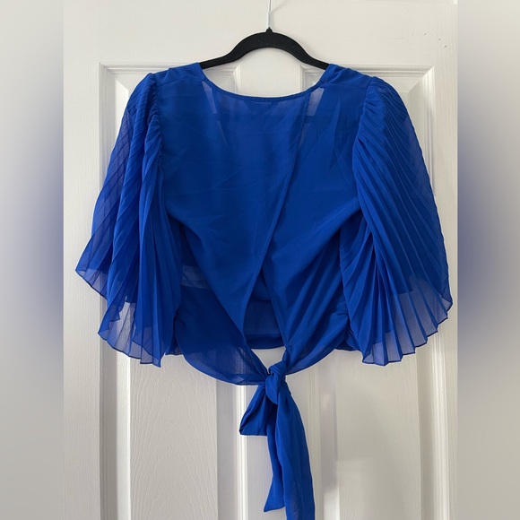 NEW w/ Tags! Express Royal Blue Crop - Picture 2 of 4